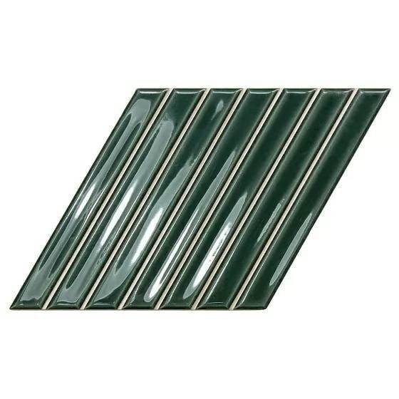 Керамическая плитка WOW Spike Bars 135025 B Royal Green Gloss 15x25.9