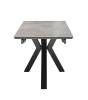 Стол Дик DikLine SFE140 00-00075483 italian grey, подстолье черное, опоры черные 140(200)x80x77 фото 6