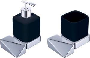 Набор Boheme Дозатор New Venturo 10317-CR-B + Стакан New Venturo 10314-CR-B