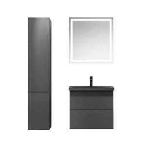 Мебель для ванной Am.Pm Gem BK90GM подвесная 70x60 см, черный матовый
