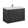 Тумба с раковиной Art&Max Verona-Push AM-Verona-Push-900-2C-SO-KD подвесная, kadena dark