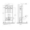 Система инсталляции для унитазов Bettoserb Sava Free Standing SFS40006473 клавиша смыва хром глянцевый фото 5