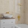 Душевой комплект Paini Cox 78PJSET26911THBATHHEAD на 2 потребителя, с верхним душем, брашированное золото фото 3