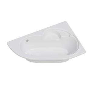 Акриловая ванна Corpa Nera Siena 170x110 левая, с каркасом, белая глянцевая