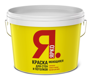Краска для стен и потолков моющаяся Ярославские краски Ярко 14 кг