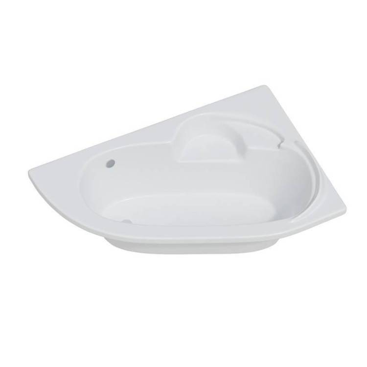 Акриловая ванна Corpa Nera Siena 170x110 левая, с каркасом, белая глянцевая