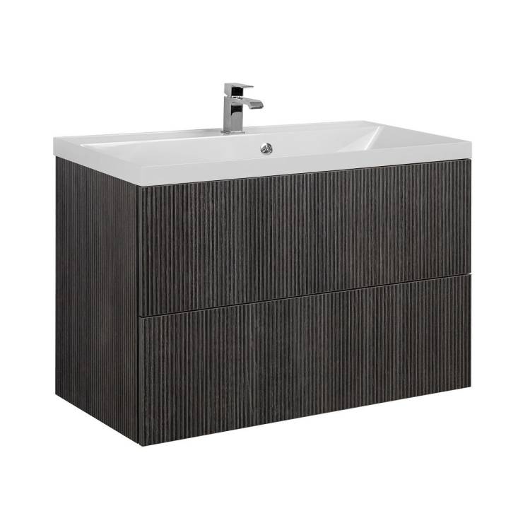 Тумба с раковиной Art&Max Verona-Push AM-Verona-Push-900-2C-SO-KD подвесная, kadena dark