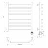 Полотенцесушитель электрический Secado Агата 4603777450465 4 60x60, R, хром фото 2
