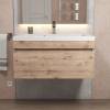 Тумба с раковиной Uperwood Eva 3930313471 подвесная, выдвижной ящик, крафт табачный, 75 см фото 4