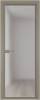 Межкомнатная дверь Profil Doors 1 AV цвет профиля Никель матовый, стекло безопасное 6 мм матовое 600x2000