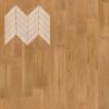 Паркетная доска Lab Arte Chevron Французская Елка Дуб Рустик лак 600-475x125x14/3