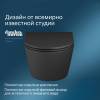 Унитаз подвесной Am.Pm Func C8F1701MBSC 54 см FlashClean с сиденьем микролифт, черный матовый фото 14
