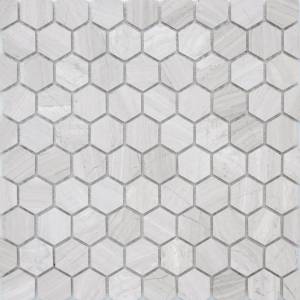 Мозаика LeeDo Pietrine Hexagonal Travertino Silver Mat hex (1.8x3) 28.5x30.5