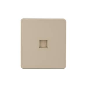 Розетка компьютерная RJ45 Kranz Round KR-78-0724-7 бежевый