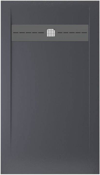 Поддон для душа Allen Brau Infinity с накладкой на сифон, антрацит, 1400х900