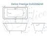 Чугунная ванна Delice Prestige DLR230624R 170x70, с отверстиями под ручки, без ножек фото 9