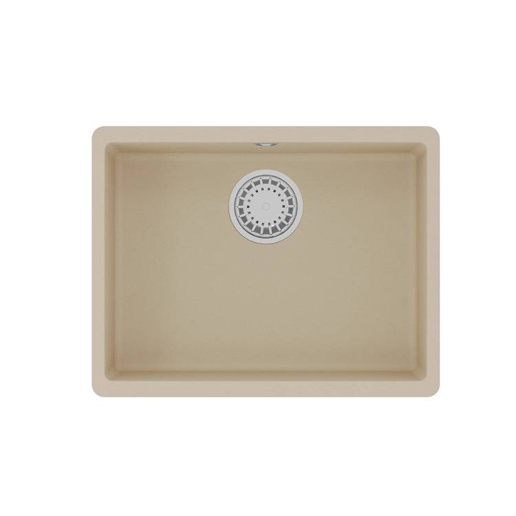 Кухонная мойка Lemark SINARA 540-U 9910074 подстольного монтажа из кварцгранита бежевый