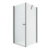 Душевое ограждение NEW TRENDY NEW SOLEO BLACK 100x120x195 D-0232A/D-0149B (черный)