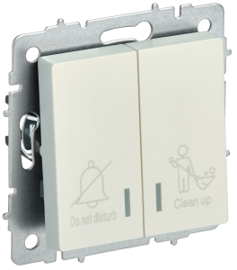 Выключатель 2-клавишный IEK Brite BR-V20-2-10-K36 жемчуг