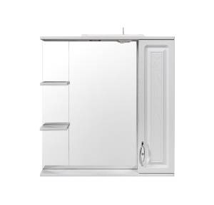 Зеркало-шкаф Stella Polar Кармела 75/С SP-00002032 Люкс белое серебро