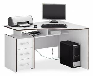 Стол письменный правый МФ Мастер Триан-5 МСТ-УСТ-05-БТ-16-ПР Белый