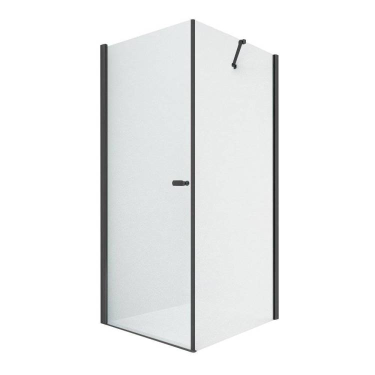 Душевое ограждение NEW TRENDY NEW SOLEO BLACK 100x120x195 D-0232A/D-0149B (черный)