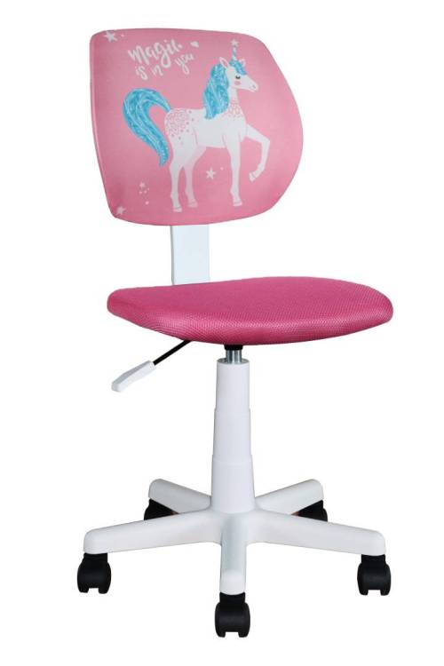 Кресло компьютерное Stool Group Лоло 5256D-W Unicorn пластик белый