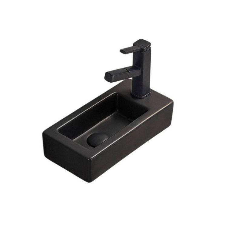 Раковина Gid Suspendido 62203L Bm9272L 37 см, черная матовая