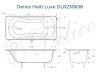 Чугунная ванна Delice Haiti Luxe DLR230638 170x80, белая, без ножек фото 8