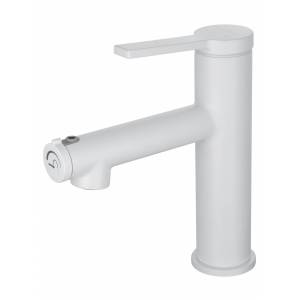 Смеситель для раковины Wonzon & Woghand WW-H1017-MW белый матовый