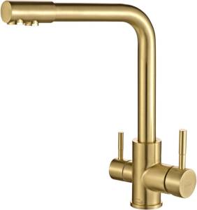 Смеситель для кухни ZorG Steel Hammer SH 801 Inox Bronze PVD