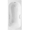 Чугунная ванна Delice Haiti Luxe DLR230636R 150x80, белая, с ручками, с ножками фото 8