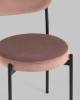 Стул Stool Group Бриф NEW vd-brief-b15-K X4 велюр пыльно-розовый 4 шт фото 8