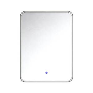 Зеркало Comforty Сириус-60 00-00020613 с подсветкой, бесконтактный сенсор, в алюминиевой раме, черный матовый