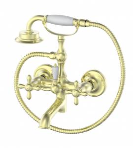 Смеситель для ванны Wonzon & Woghand WW-88639020-PG с душем, глянцевое золото
