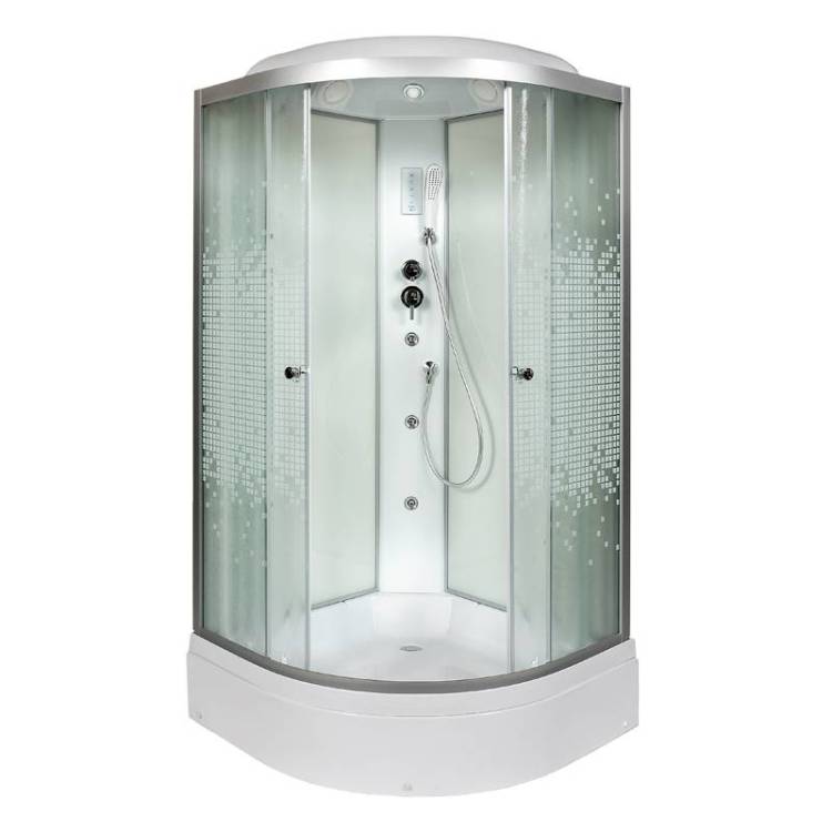 Душевая кабина AvaCan L790GM+EL с гидромассажем и электрикой, 90x90x215