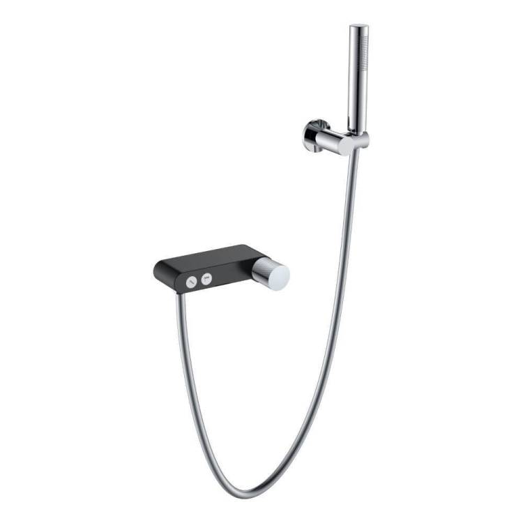 Смеситель для ванны Boheme Stick 123-BCR.2 Black Touch Chrome