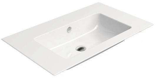 Раковина GSI Pura 8843111 белый глянцевый, 80x50