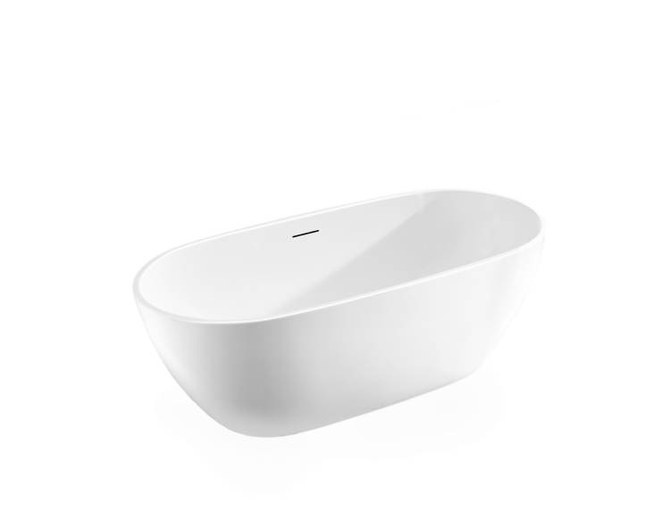 Акриловая ванна Vincea VBT-408-1700MW 170x81.5, щелевой перелив, белая матовая