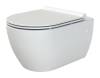 Унитаз подвесной Boheme Bianca 963-SET-W с крышкой-сиденьем, белый глянец