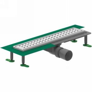 Душевой лоток Ctesi Way Square BK4024150 80 см, хром