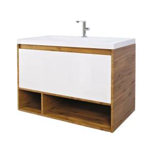 Тумба с раковиной Эстет Monaco Wood ФР-00010685 подвесной, 1 ящик, 62x91