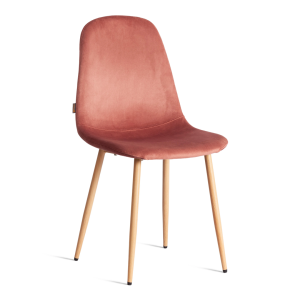 Стул Tetchair Breeze (mod. JSC-58) 21213 Coral (коралловый) HLR44/натуральный 44x53x86