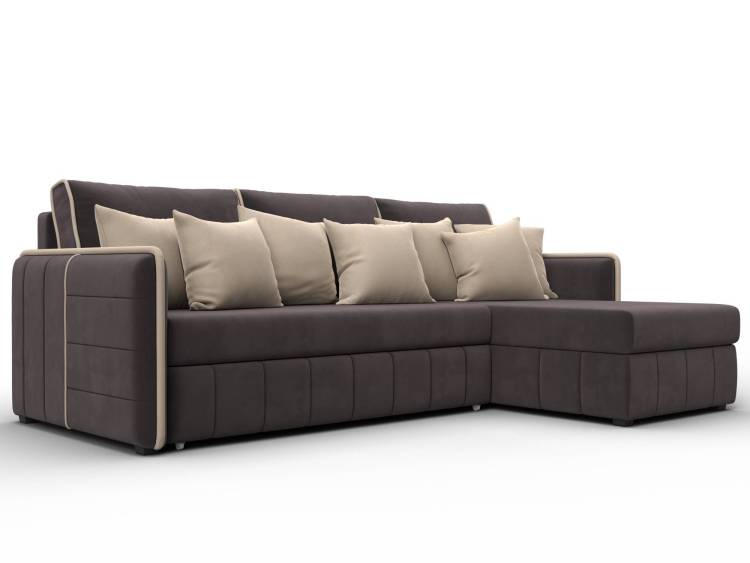 Диван угловой Лига Диванов Лига-078 130990 Коричневый