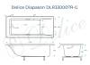 Ванна из искусственного камня Delice Diapason DLR330007R-G 170x80, белая глянцевая, с ручками хром, без ножек фото 11