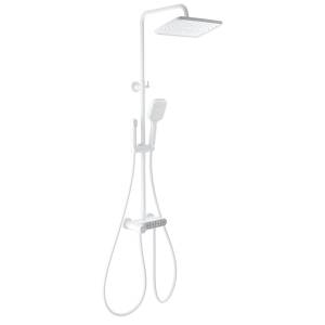Душевая стойка Wonzon & Woghand WW-B3112-MW белая, с термостатом