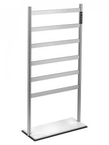 Полотенцесушитель электрический Wonzon & Woghand WW-A406-BR напольный, брашированный никель