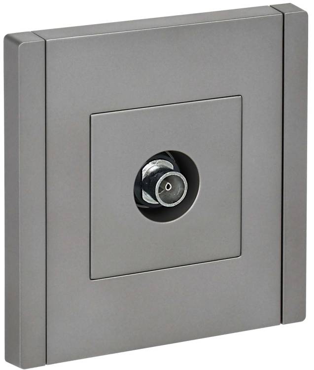 ТВ-розетка оконечная IEK Forte&Piano FP-A10-O-K46 сталь