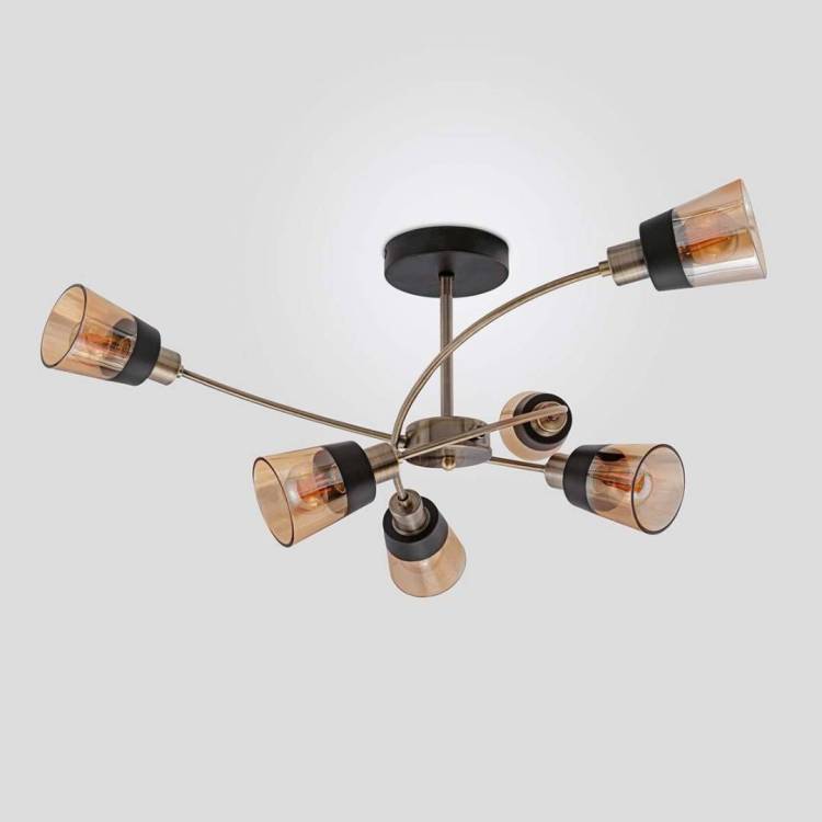 Потолочная люстра Imex MD.4045-6-S AB+BK