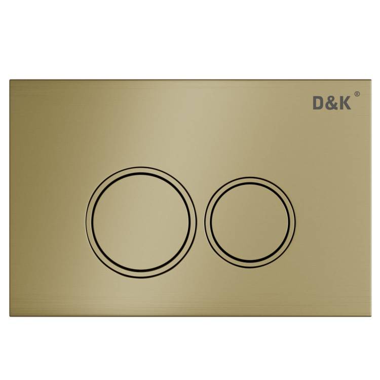 Кнопка смыва D&K Bayern DB1529007 матовое золото